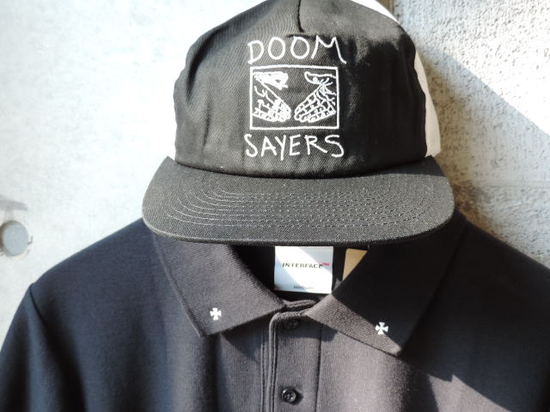 DOOM SAYERS Snake Shake CAP BLACK WHITE.JPG